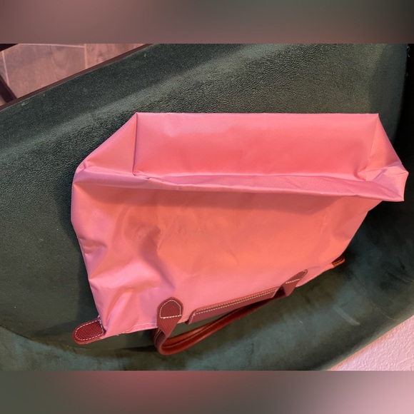 Longchamp Pink Tote with Brown Handles - Picture 12 of 12